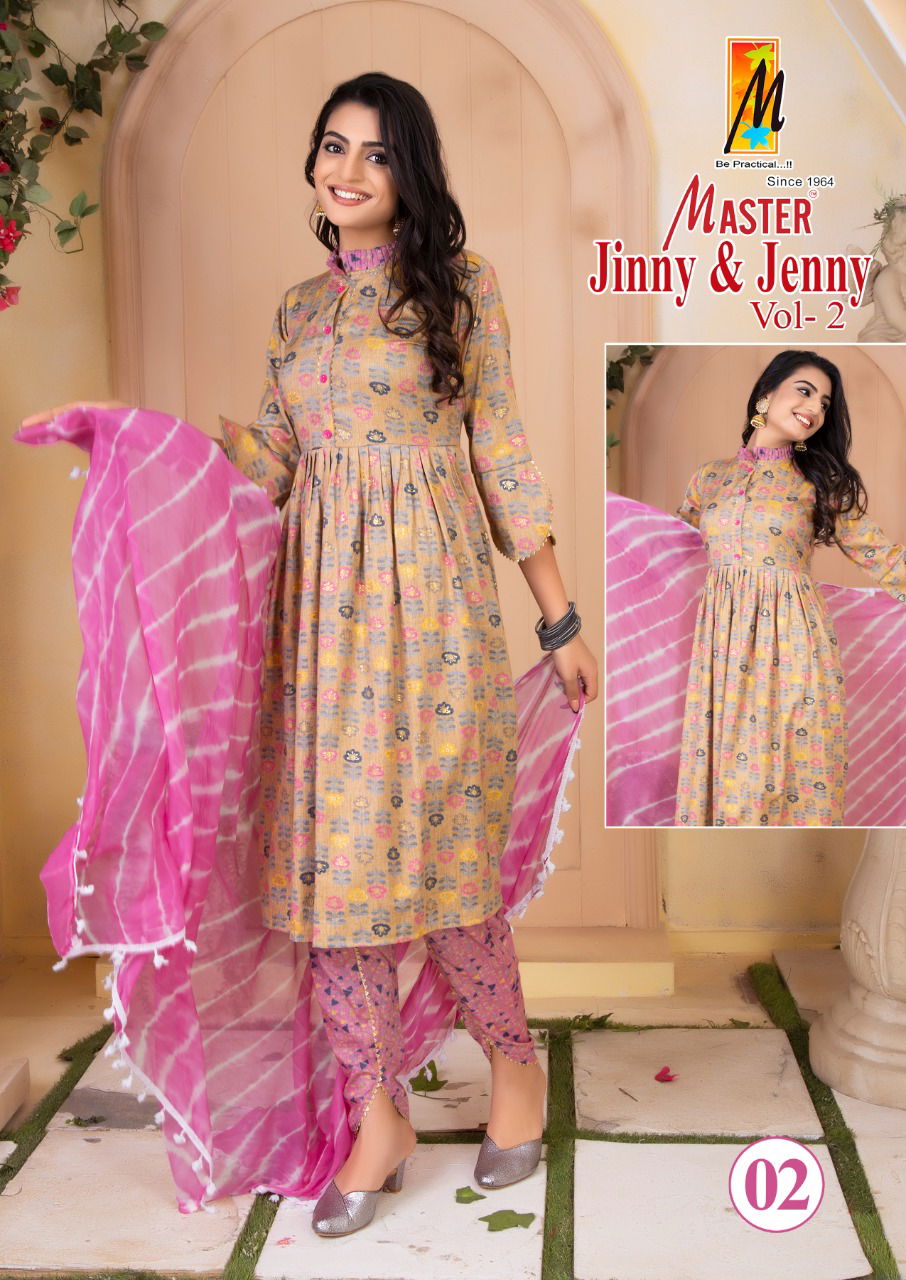 Master Jinny And Jenny Vol 2 Tunic Style Designer Wholesale Readymade Catalog